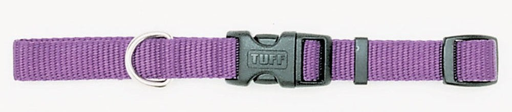 Coastal Adjustable Nylon Dog Collar with Plastic Buckle Purple 1ea/5/8 In X 10-14 in for your Pet Dog with Pet Store X.