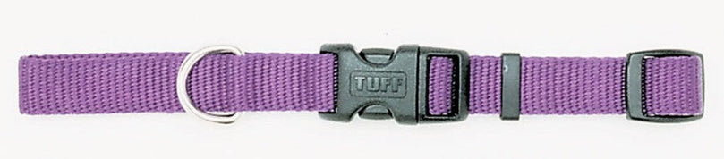 Coastal Adjustable Nylon Dog Collar with Plastic Buckle Purple 1ea/5/8 In X 10-14 in for your Pet Dog with Pet Store X.