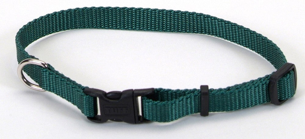 Coastal Adjustable Nylon Dog Collar with Plastic Buckle Black 1ea/3/8 In X 8-12 in for your Pet Dog with Pet Store X.