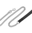 Titan Chain Dog Leash with Nylon Handle Black 1ea/3 Mm X 4 ft