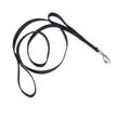 Loops 2 Double Handle Nylon Dog Leash Black 1ea/1 In X 6 ft