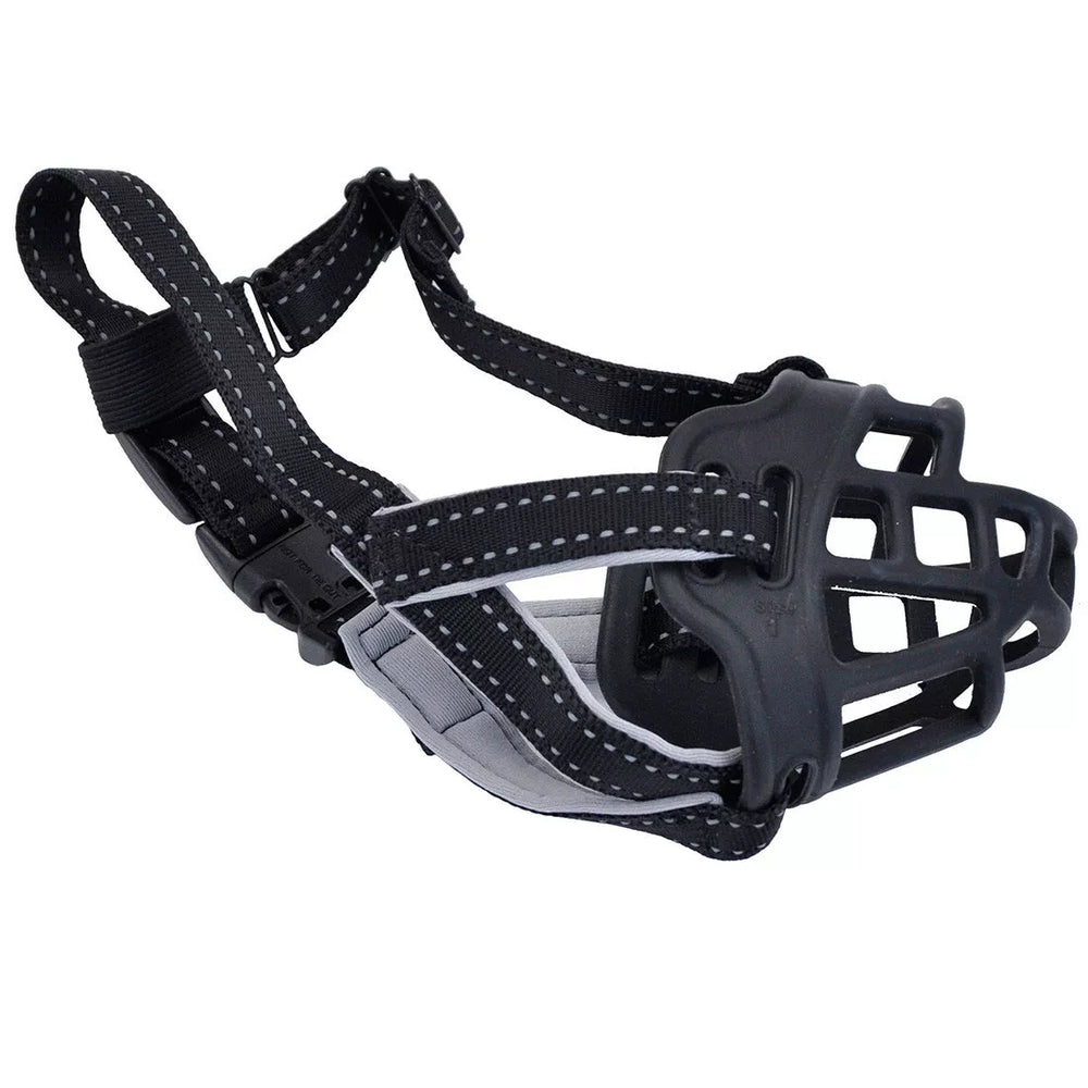 Coastal Pet Soft Basket Muzzle Black Size 2: W-10" x L- 275" for your Pet Dog with Pet Store X.