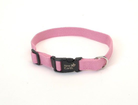 New Earth Soy Adjustable Dog Collar Rose 1ea/5/8 In X 8-12 in for your Pet Dog with Pet Store X.