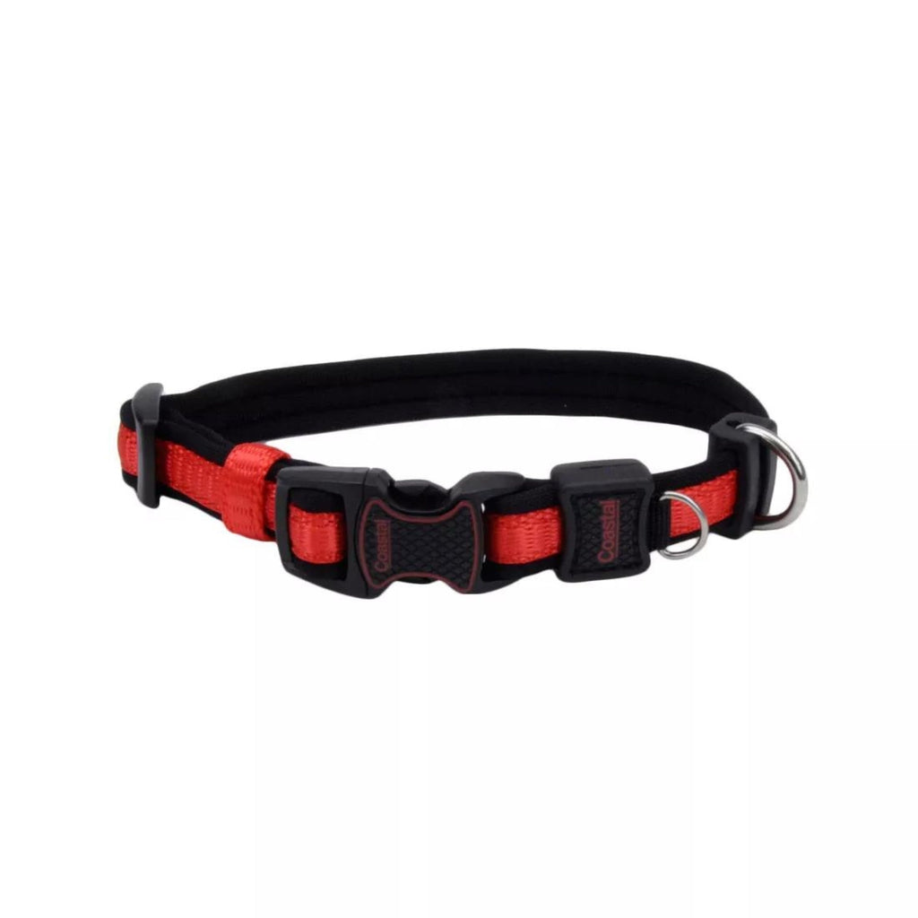 Inspire Adjustable Dog Collar Red 5/8 x 8-12in. XSmall