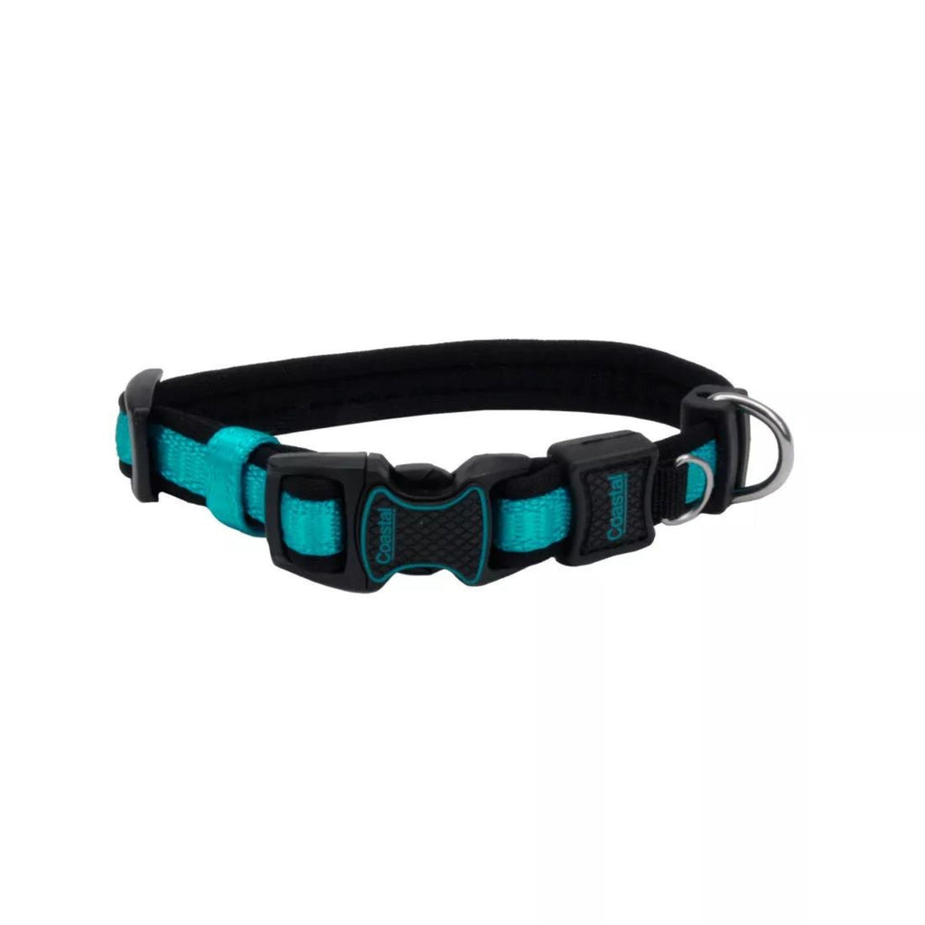 Inspire Adjustable Dog Collar Aqua 1 x 18-26in. Large