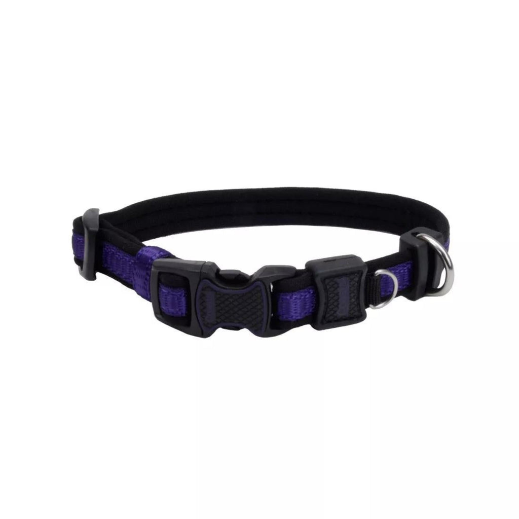 Inspire Adjustable Dog Collar Purple 1 x 18-26in. Large