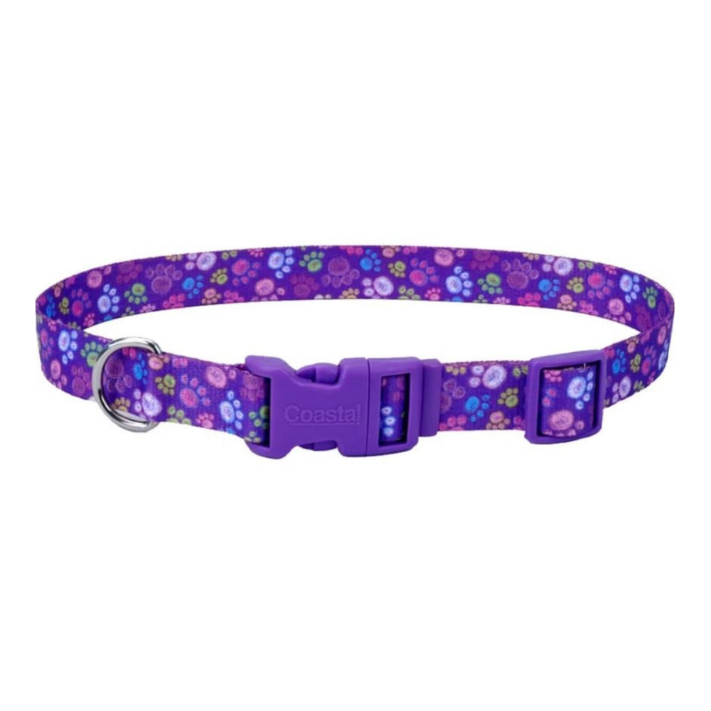 Styles Adjustable Dog Collar Purple Large 1 x 18-26 In