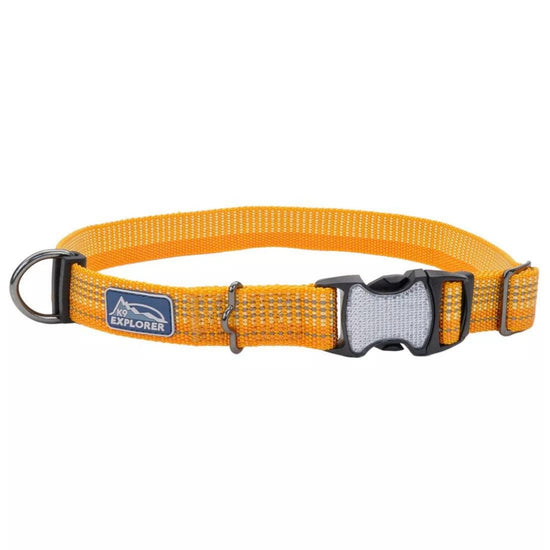 K9 Explorer Brights Reflective Adjustable Dog Collar Desert Extra Small 5/8"x 8"-12" for your Pet Dog with Pet Store X.