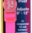 Safe Cat Adjustable Snag-Proof Nylon Breakaway Collar Neon Pink 3-8 in x 8-12 in
