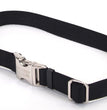 Coastal Adjustable Nylon Dog Collar with Titan Metal Buckle Black 1ea/3/4 In X 14-20 in