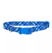 Styles Adjustable Dog Collar Plaid  X-Small 3/8 x 8-12 In