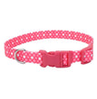 Styles Adjustable Dog Collar Polka Dot Pink X-Small 3/8 x 8-12 In