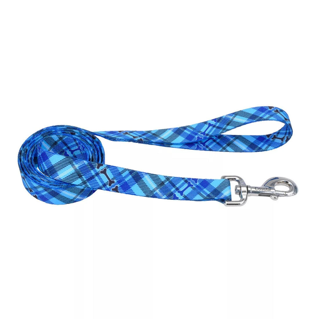 Styles Dog Leash Plaid Large 1in. x 6 Ft