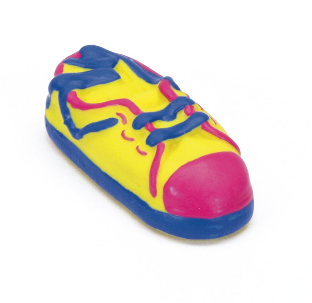 Rascals Latex Dog Toy Tennis Shoe Multi-Color 1ea/3.5 in