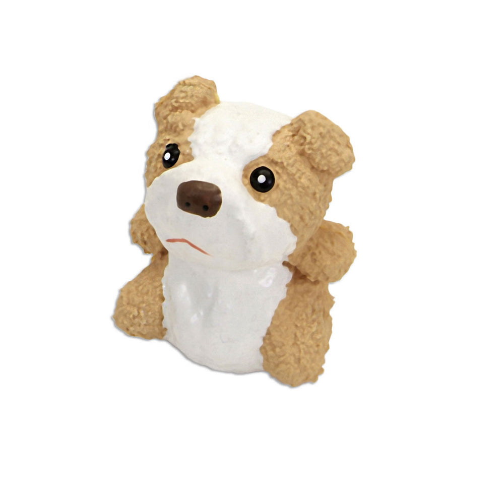 Rascals Latex Dog Toy Bulldog White, Tan 1ea/3 in