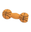 Rascals Latex Dog Toy Basketball Dumbbell Brown 1ea/4 in