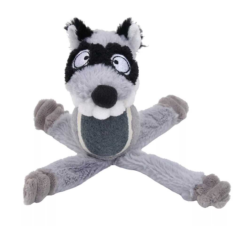 Coastal Pet Li'l Pals Tennis Ball Plush Dog Toys Racoon 6" for your Pet Dog with Pet Store X.