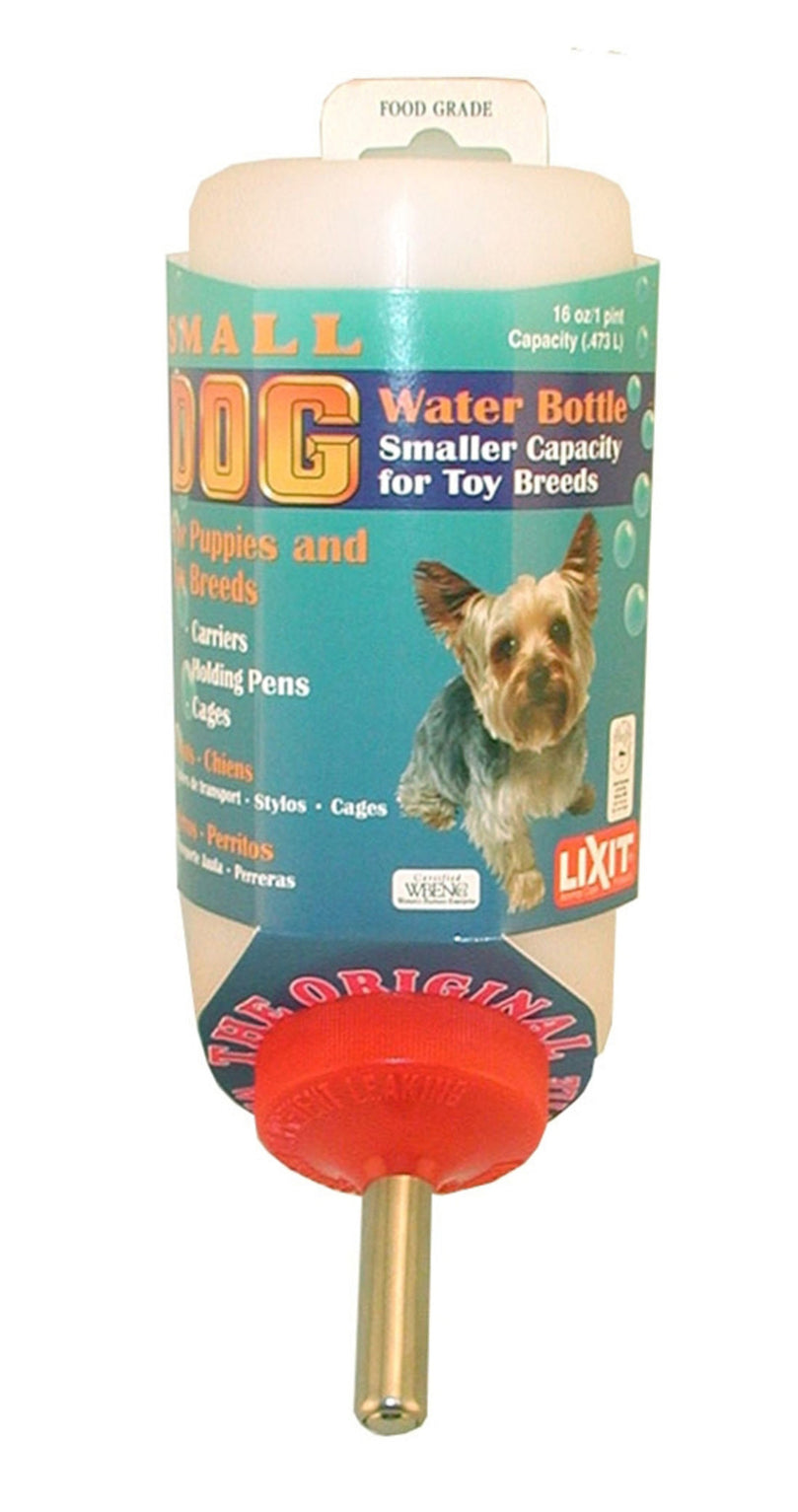 Lixit Small Dog Water Bottle White, Silver 1ea for your Pet Dog with Pet Store X.