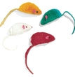 Ethical Pet Plush Mice Asstd Colors 4 Pack