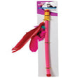 Spot Feather Dangler Teaser Wand Cat Toy Multi-Color 18 in