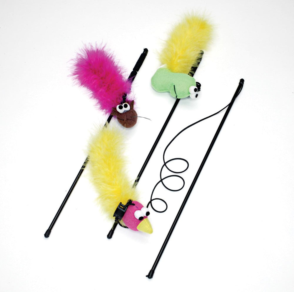 Ethical Pet Feather Boa Toy W/Wand & Catnip