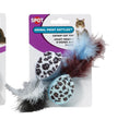 Spot Animal Print Rattle Catnip Toy Assorted 4.5 in 2 Pack