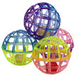 Spot Lattice Ball with Bell Cat Toy Multi-Color 4 Pack