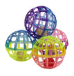 Spot Lattice Ball with Bell Cat Toy Multi-Color 4 Pack