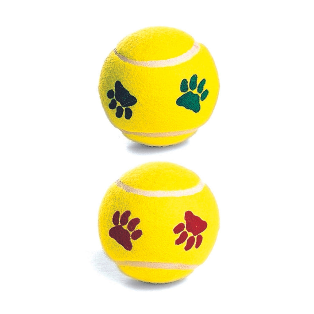 Spot 2.5” Paw Print Tennis Balls 2-pack