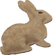 Dura-Fused Leather & Jute Dog Toy Rabbit Brown 1ea/SM for your Pet Dog with Pet Store X.