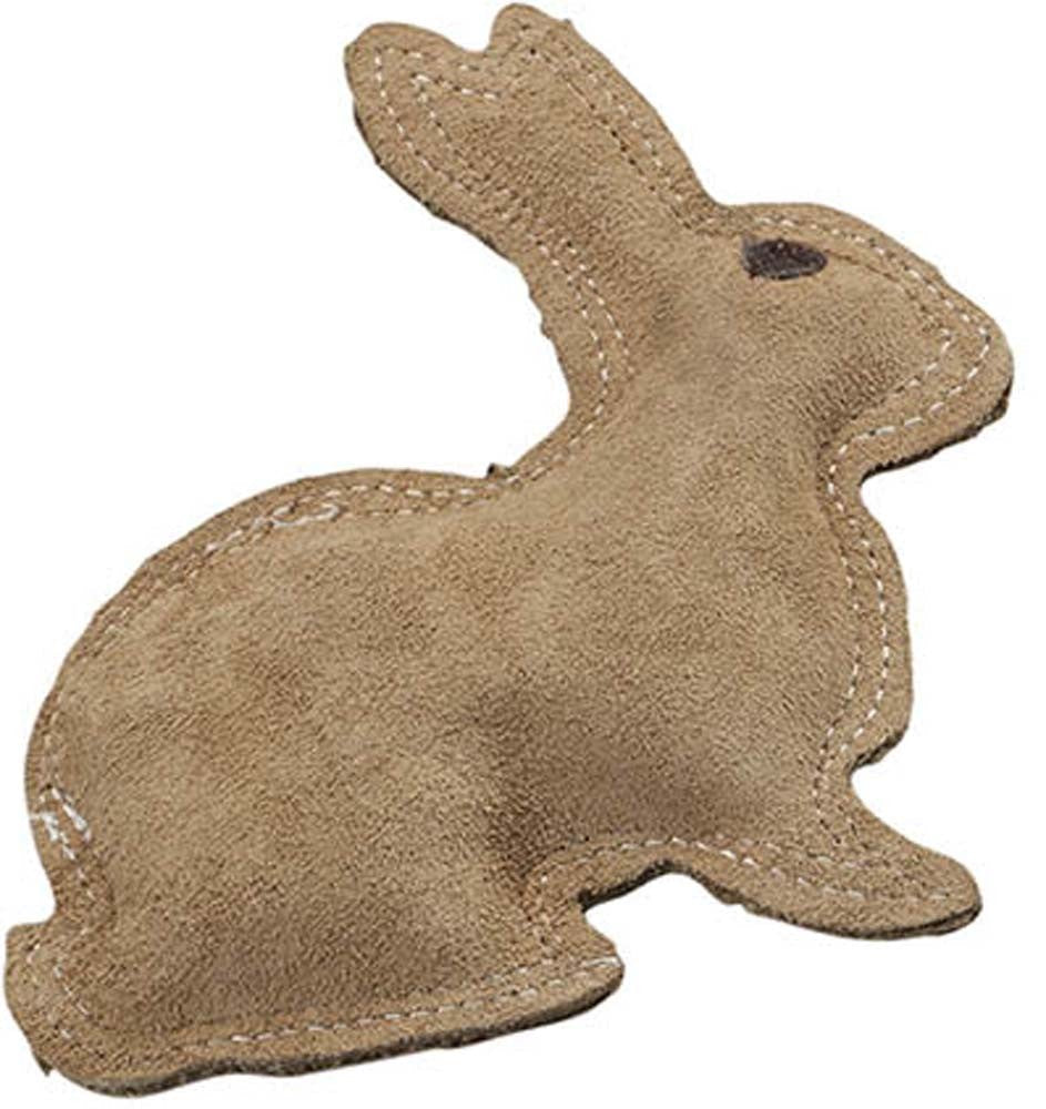 Dura-Fused Leather & Jute Dog Toy Rabbit Brown 1ea/SM for your Pet Dog with Pet Store X.