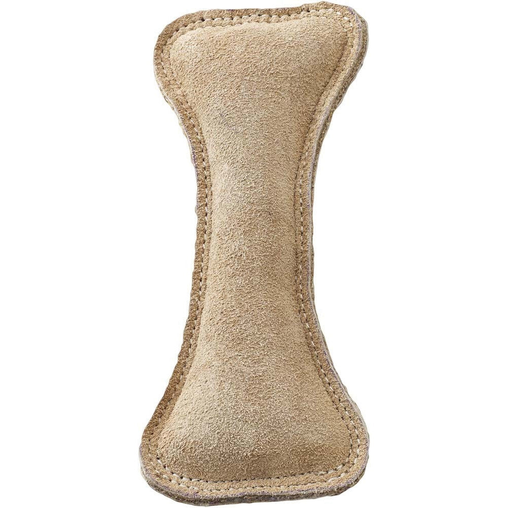 Dura-Fused Leather Bone Dog Toy Brown 9 In for your Pet Dog with Pet Store X.