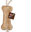 Dura-Fused Dog Toy Leather Bone Brown, White 1ea/18 in for your Pet Dog with Pet Store X.