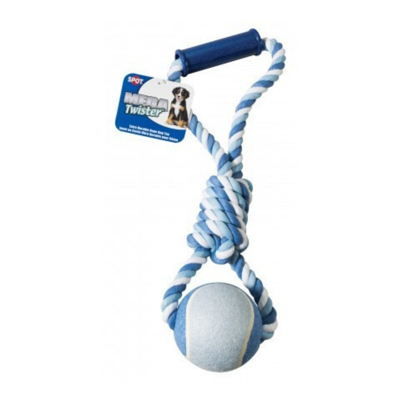 Spot 17” Mega Twister Mega Ball Tug Assorted for your Pet Dog with Pet Store X.