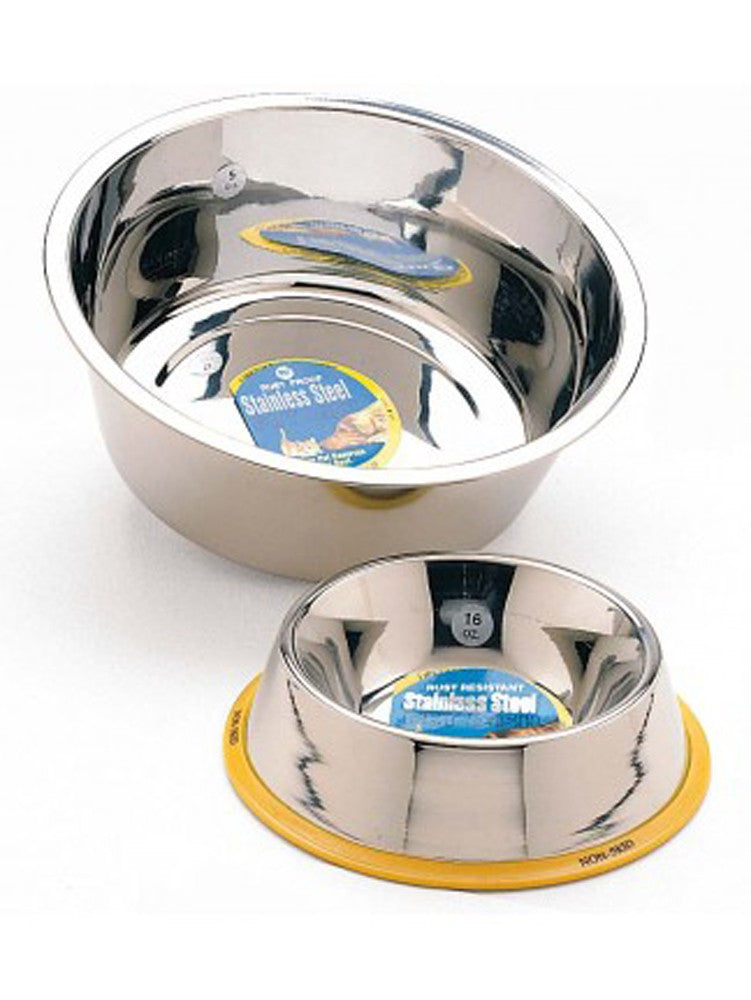 Spot Stainless Steel Mirror Finish No-Tip Dog Bowl Silver 1ea/24 oz