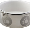 Spot Paw Print Dog Bowl Titanium 1ea/5 in