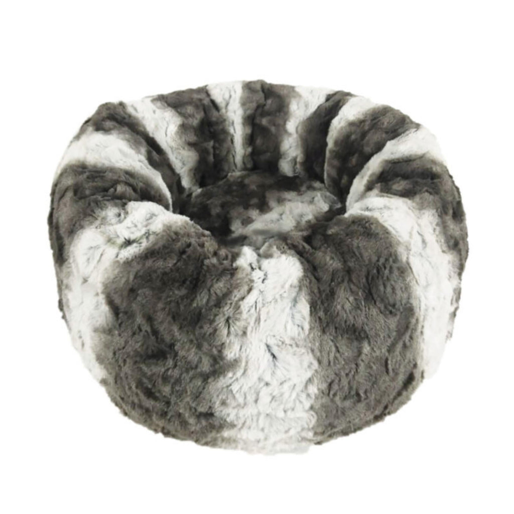 Ethical Pet Sleep Zone Faux Fur Round19" Dark Gray