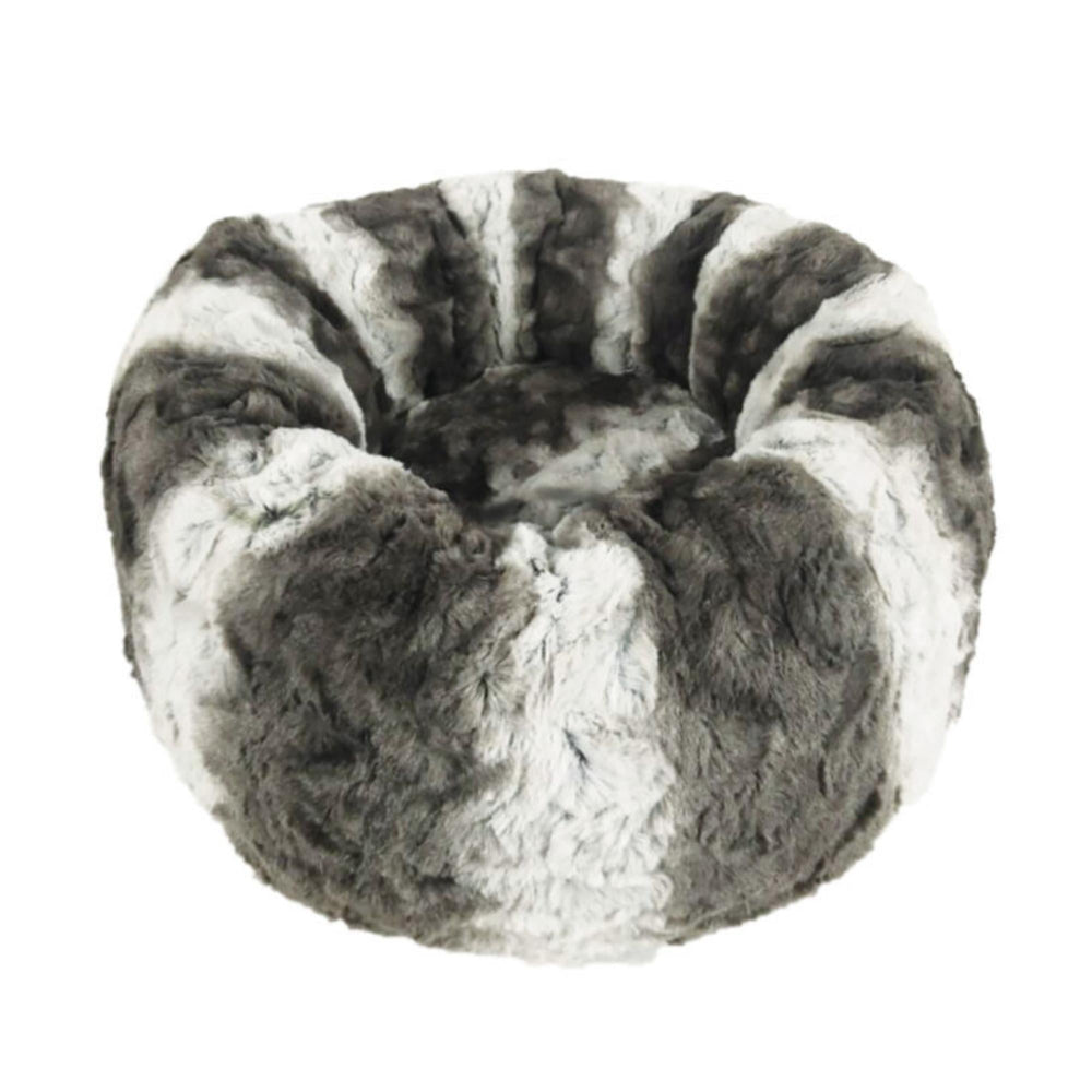 Ethical Pet Sleep Zone Faux Fur Round19" Dark Gray for your Pet Dog with Pet Store X.