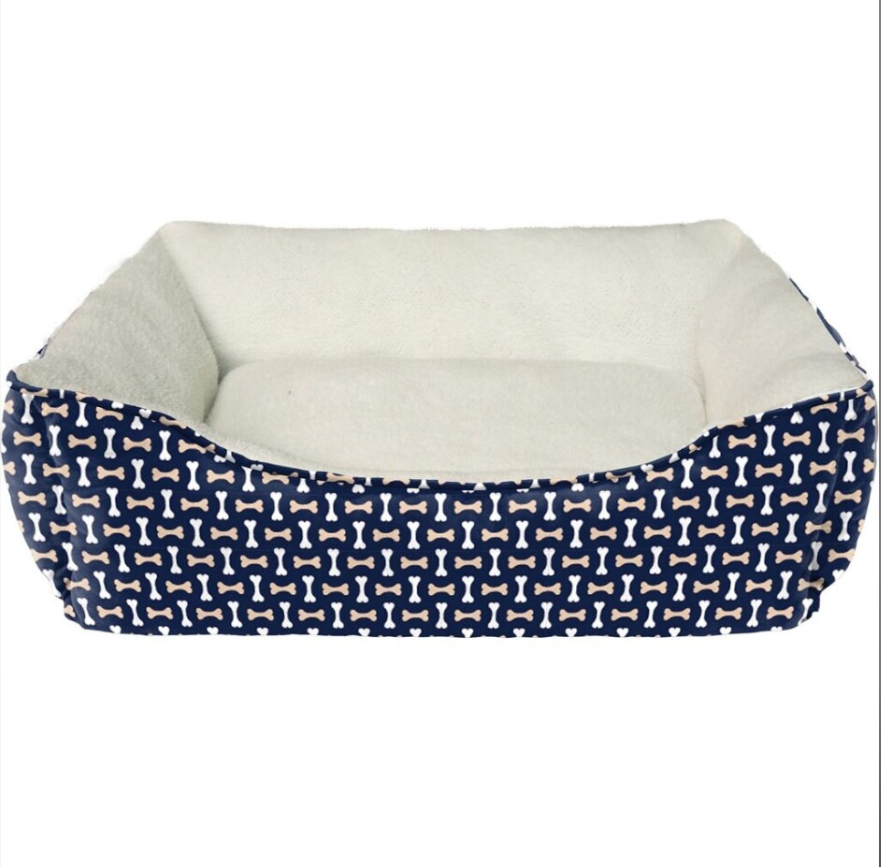 Ethical Bed Tossed Bones Navy 26" for your Pet Dog with Pet Store X.