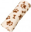 Spot Snuggler Bones/Paws Print Blanket Cream 1ea/30 In X 40 in