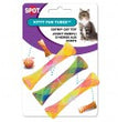 Spot Kitty Fun Tubes Catnip Toy Assorted 3.25 in 3 Pack