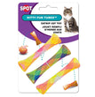 Spot Kitty Fun Tubes Catnip Toy Assorted 3.25 in 3 Pack