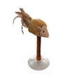 Spot Squeakeeez Mouse On Suction Cup Cat Toy Tan-Brown 7in