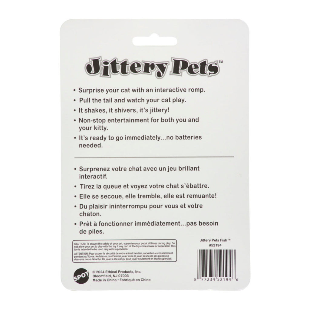 Spot Plush Jittery Fish Cat Toy Assorted, 1ea/3 in