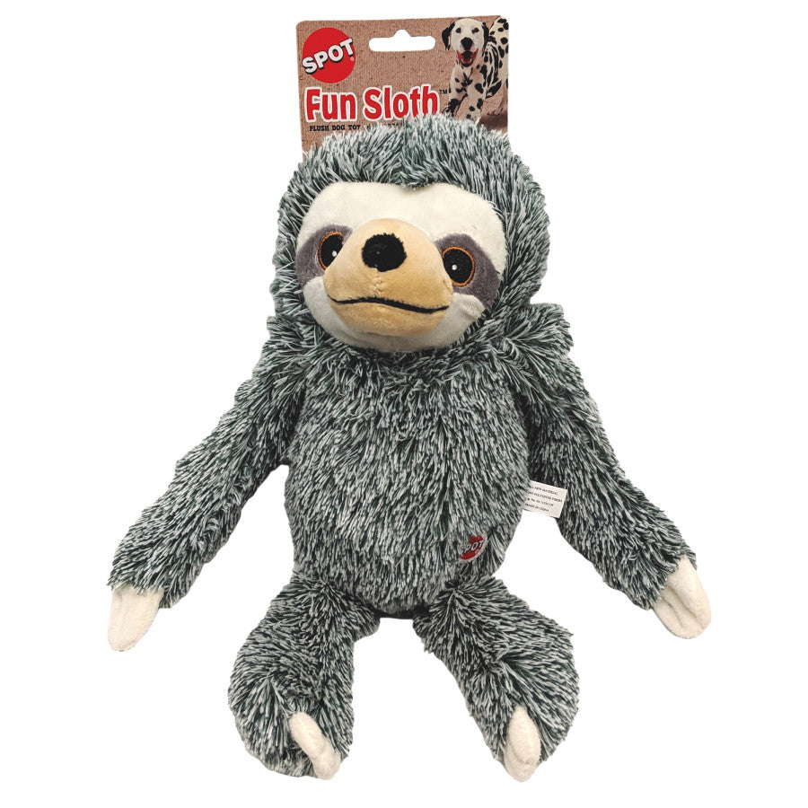 Spot Fun Sloth Plush Dog Toy Assorted, 1ea/13 in