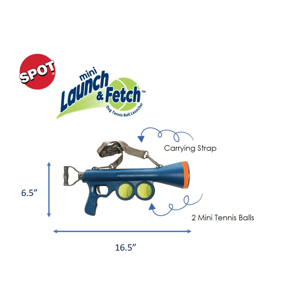 Spot 16.5" Mini Launch & Fetch Tennis Balls 2 pack