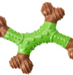 Bam-Bone Dental X-Bone Dog Toy Green/Brown 1ea/6 in