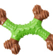 Bam-Bone Dental X-Bone Dog Toy Green/Brown 1ea/8 in for your Pet Dog with Pet Store X.