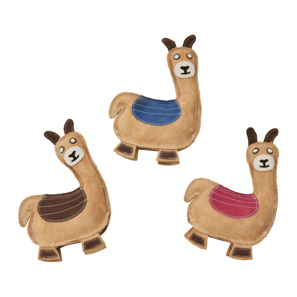 Spot Durafuse Leather Llama Dog Toy Assorted, 1ea/9 in