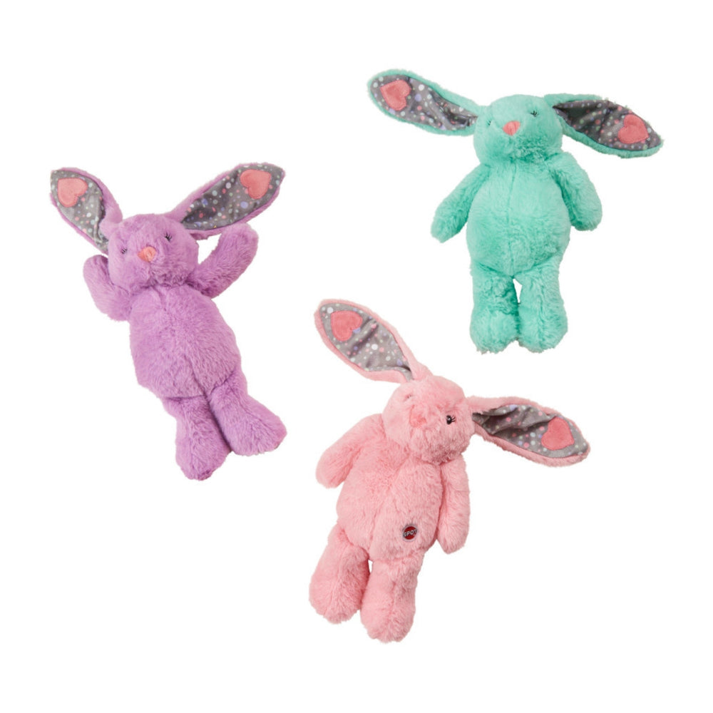 Spot Soothers Heartbeat Bunny Dog Toy Assorted, 1ea/12 in